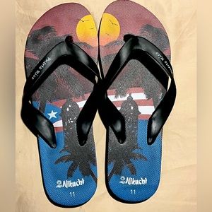 Puerto Rico Mens Flip Flops Size 11 From Puerto Rico
